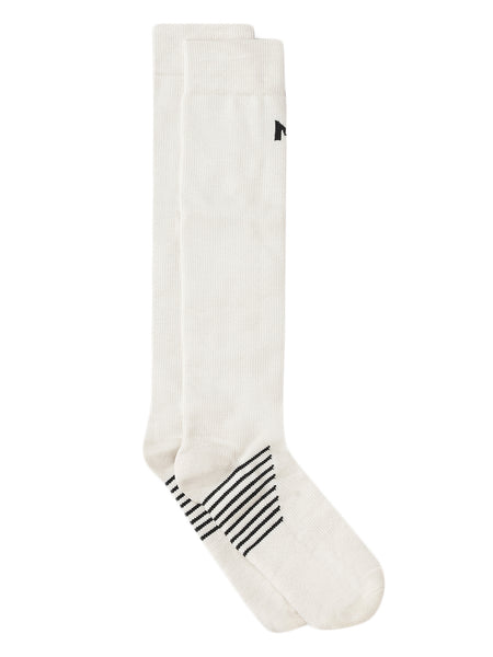 Off White Compression Bamboo Socks For Men