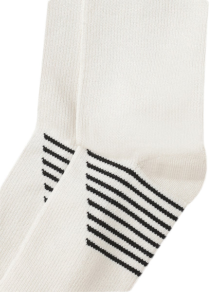 Off White Compression Bamboo Socks For Men