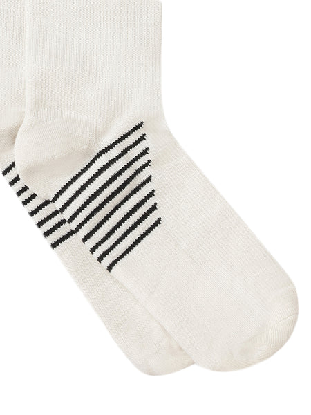 Off White Compression Bamboo Socks For Men