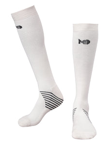 Off White Compression Bamboo Socks For Men