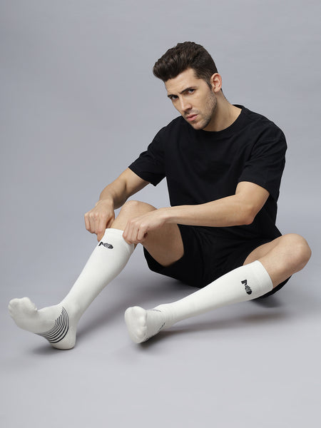 Off White Compression Bamboo Socks For Men