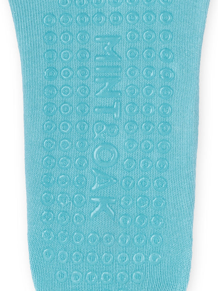 Open Toe Pilates Socks For Women - Light Blue