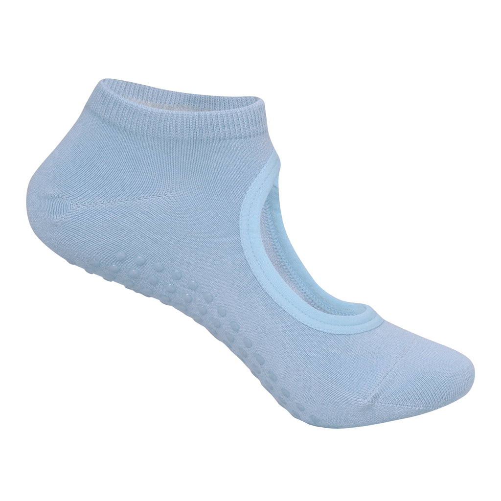 Set Of 2 Yoga Socks Anti-Skid Technology - Light Blue & Fuchsia Pink – Mint  & Oak