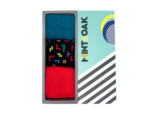 Giftbox of 3 - Colorful Canvas Socks For Men