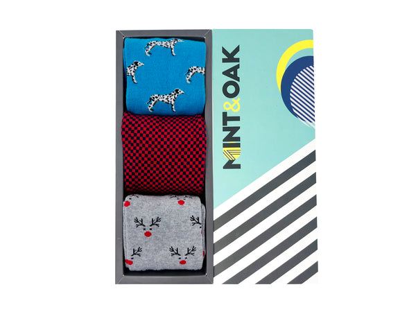 Giftbox of 3 - Comfy Crew Socks For Men