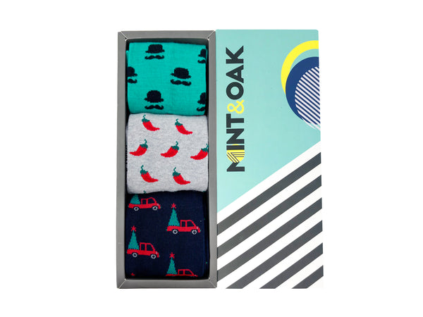 Giftbox of 3 - Snuggle Squad Socks For Men