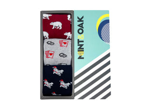 Giftbox of 3 - Triple Play Socks For Men