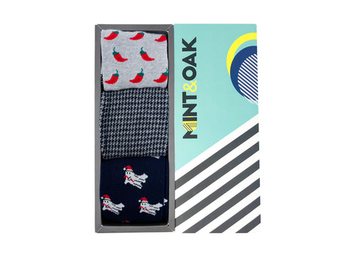 Giftbox of 3 - Comfy Crew Socks For Men