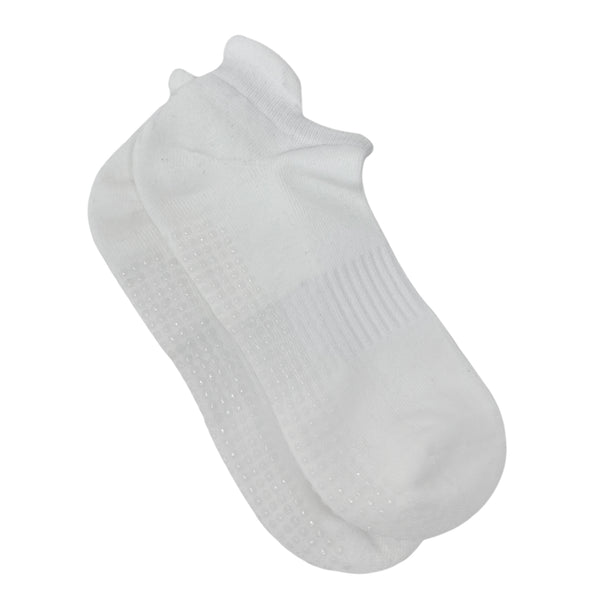 Men & Women Unisex Yoga & Pilates Grip Socks - White