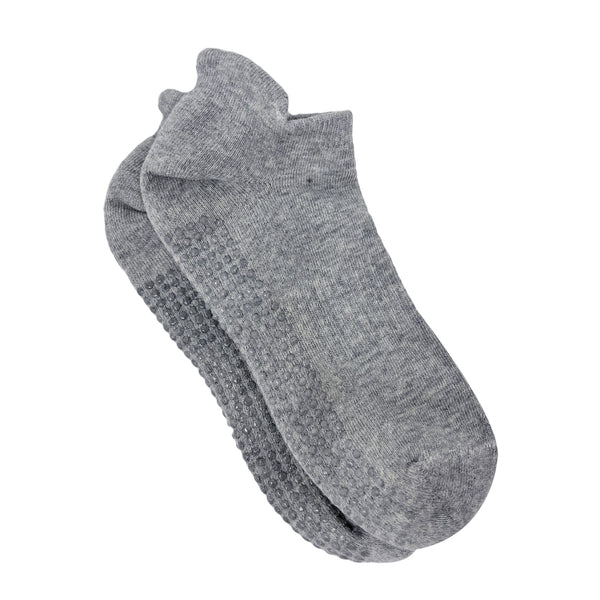 Elderly Care Silicone Grip No Fall Socks For Men & Women - Light Grey