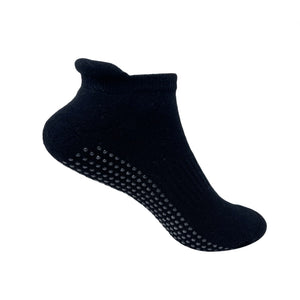 Elderly Care Silicone Grip No Fall Socks For Men & Women - Black