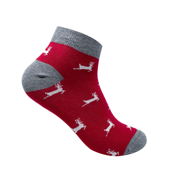 Ankle Set 5 Socks For Men- Cheerful Christmas