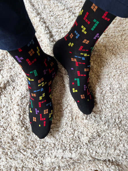 Tetris Crew Socks For Men