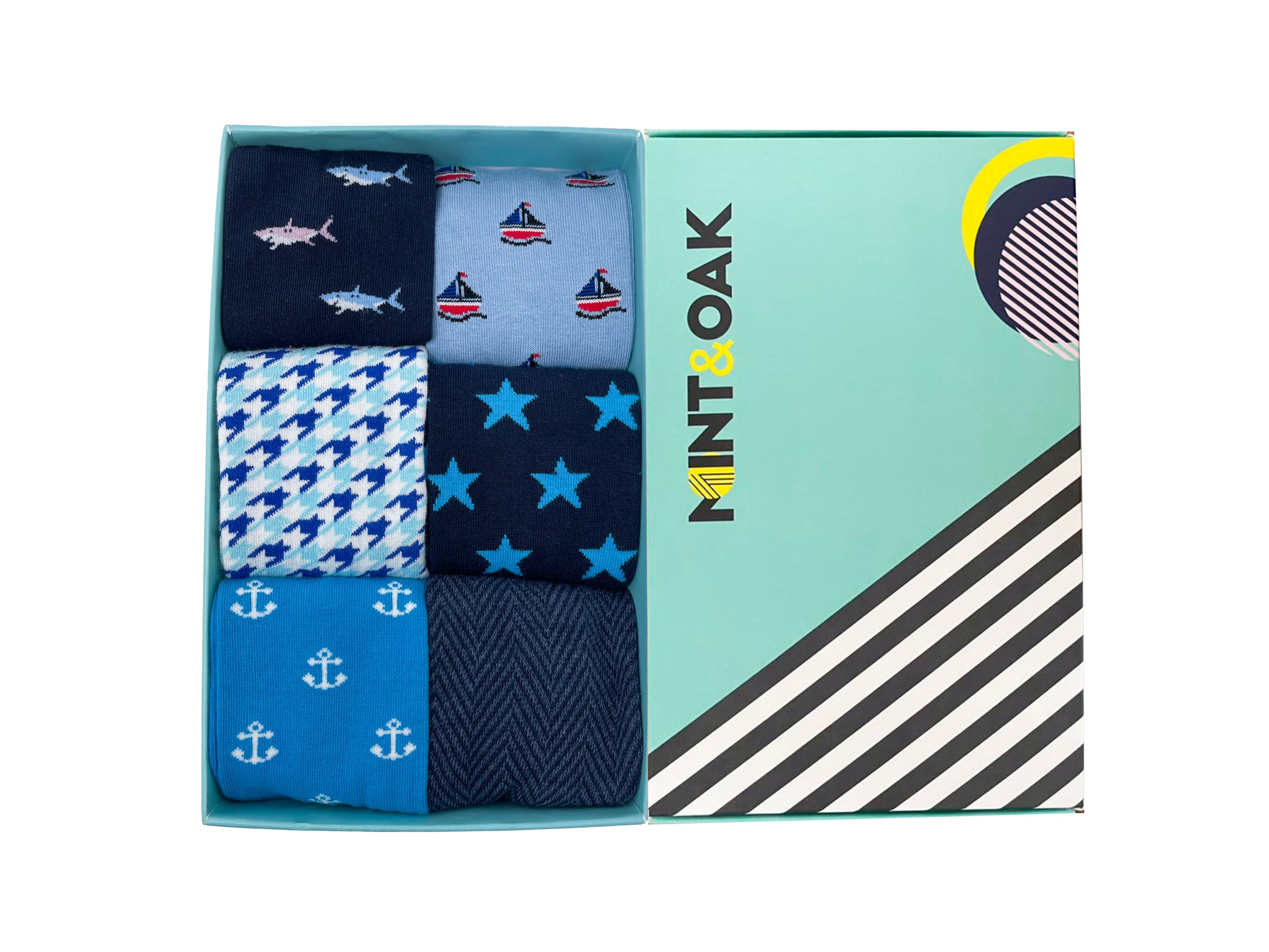 Giftbox of 6 - Maverick Mix Socks For Men