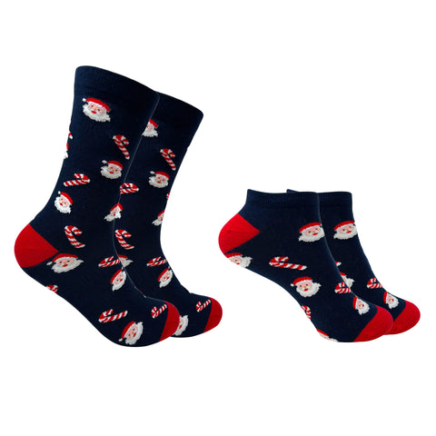 Santa’s Candy Delight Men & Women Matching Socks