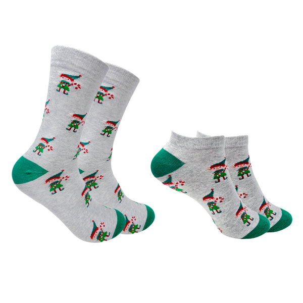 Candyland Elf Men & Women Matching Socks