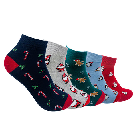 Ankle Set 5 Socks For Men- Holiday Magic