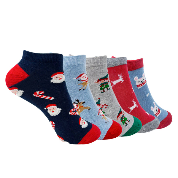 Holiday Harmony Set of 5 Socks for Women - Giftbox Packaging