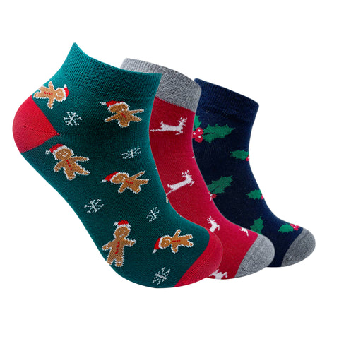 Ankle Set 3 Socks For Men - Sleigh Ride - Giftbox Packaging