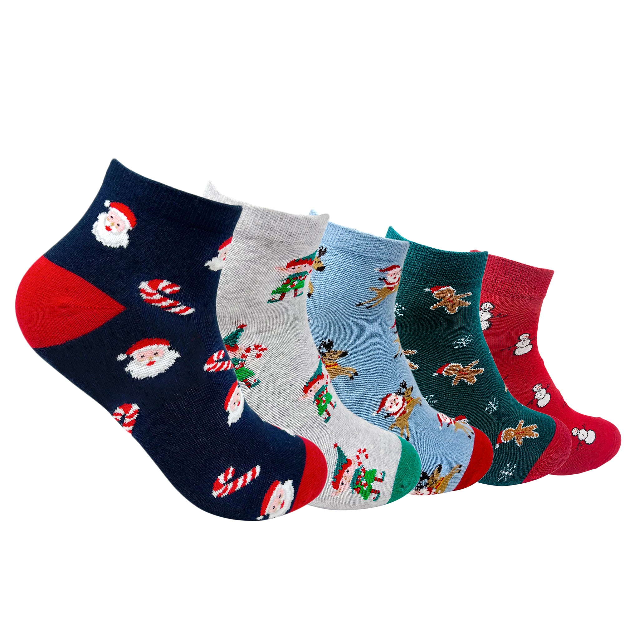 Ankle Set 5 Socks For Men- Holiday Hues Trio - Giftbox Packaging