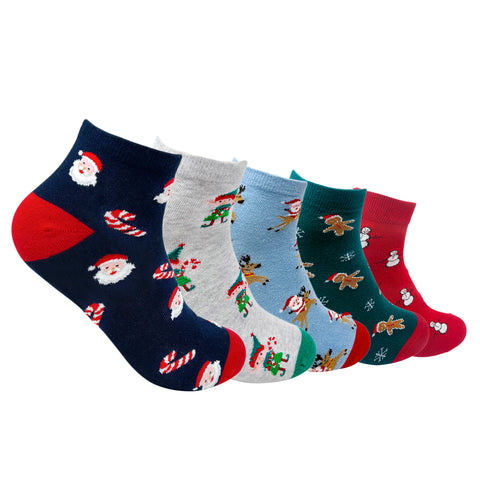 Ankle Set 5 Socks For Men- Holiday Hues Trio