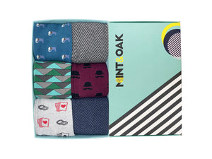 Giftbox of 6 - Must Have Socks For Men